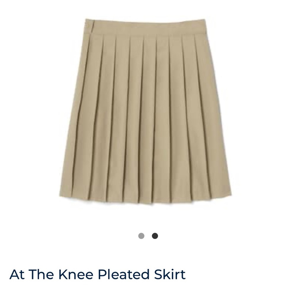 Back to school!!!!!French toast pleated women’s uniform khaki skirt